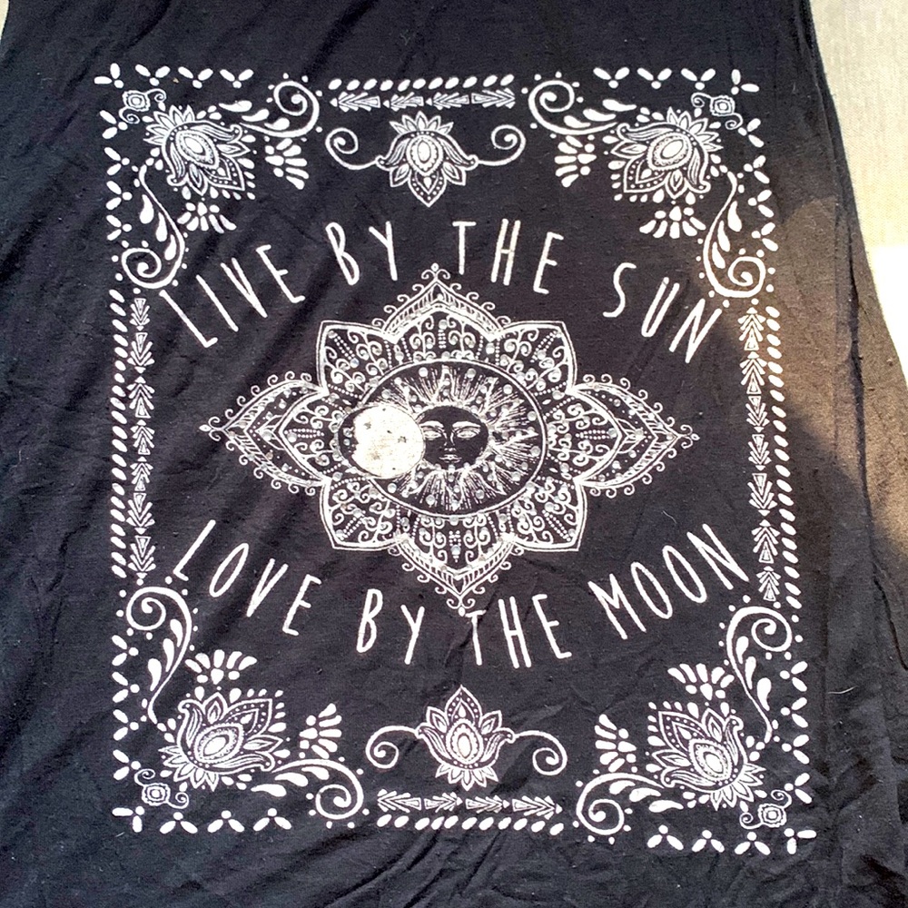 Black bedazzled tank top